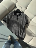 Balmain Siyah Polo Yaka Yazlık Triko