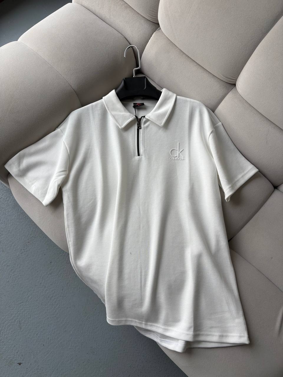 Calvin Klein Beyaz Polo Yaka T-Shirt
