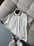Tommy Hilfiger Beyaz Polo Yaka Yazlık Triko