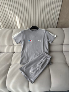 Puma Bmw Gri Şortlu Takım