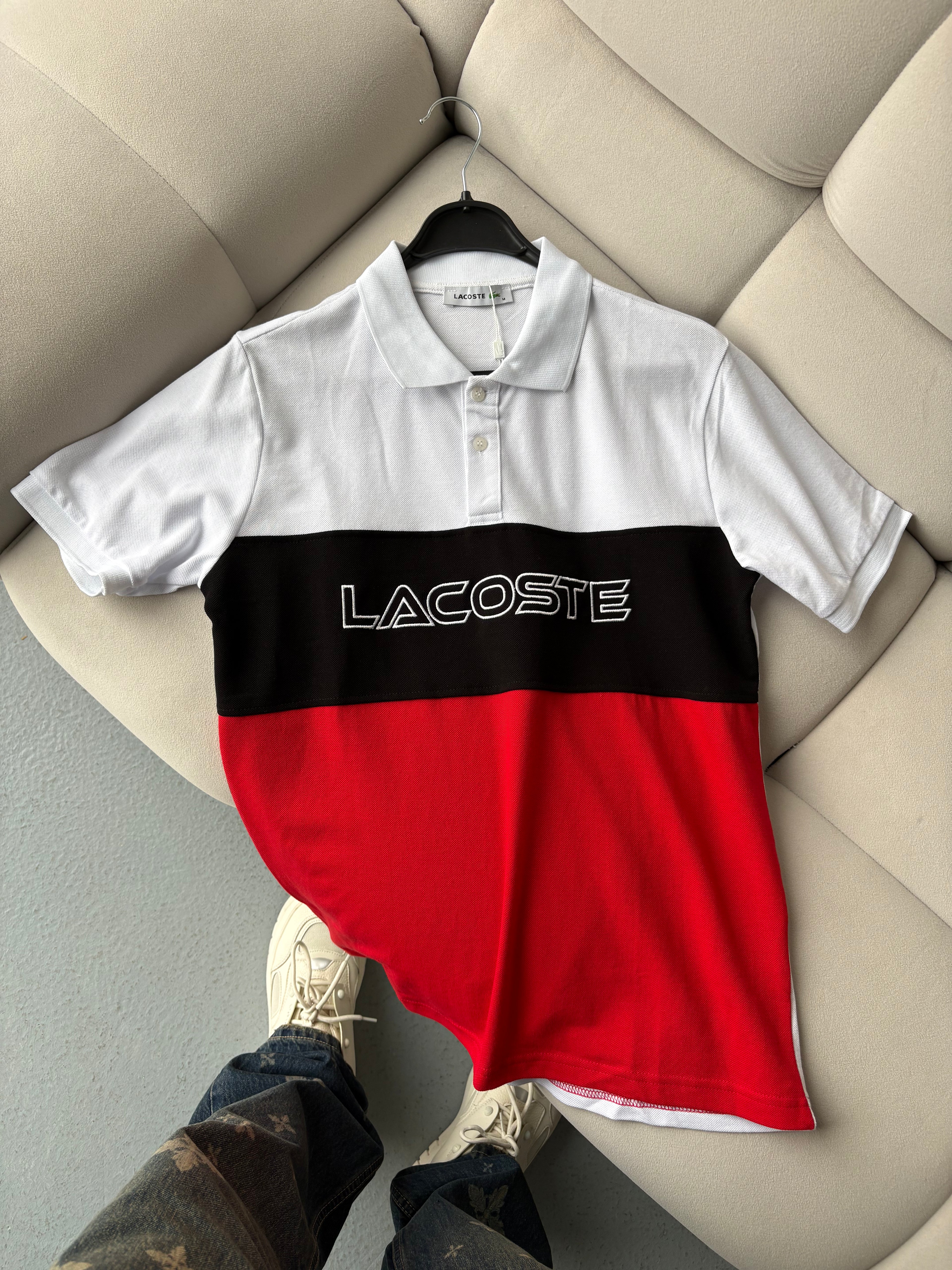 Lacoste Beyaz Polo Yaka T-shirt