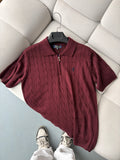 Polo Ralph Lauren Bordo Zip Yazlık Triko