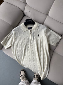 Polo Ralph Lauren Beyaz Zip Yazlık Triko