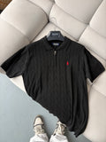 Polo Ralph Lauren Siyah Zip Yazlık Triko